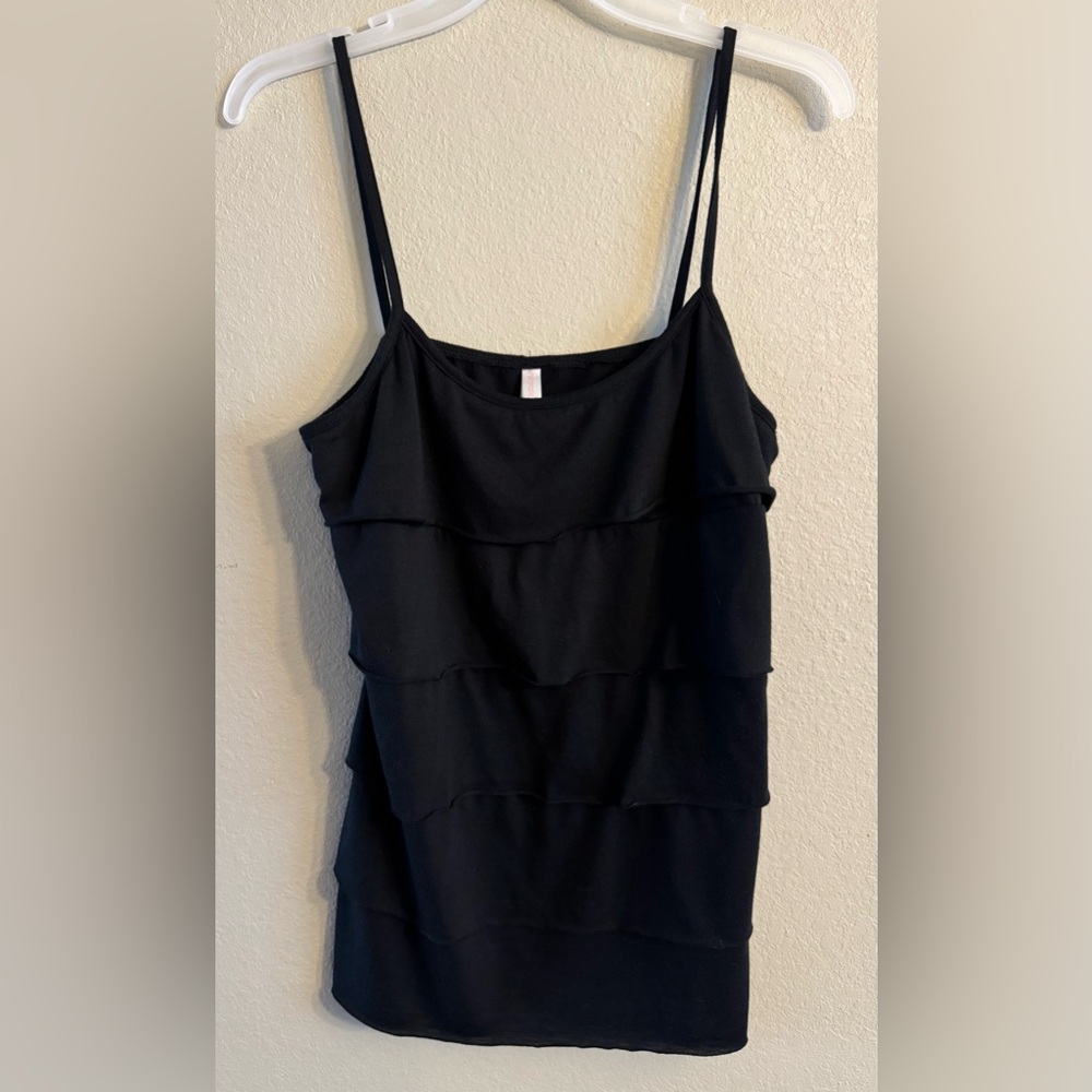 Xhilaration Layered Tank Top Women’s Black Large